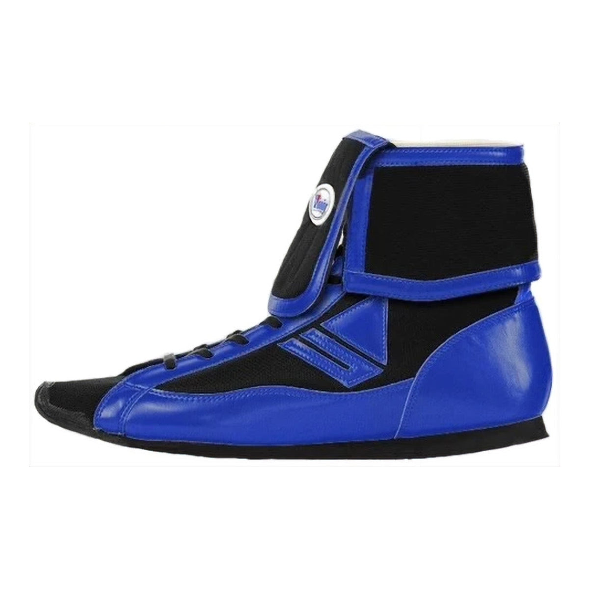Winning RS-003 boxing boots in blue, high-top silhouette