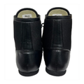 Winning RS-100 Black leather and mesh upper close-up detail