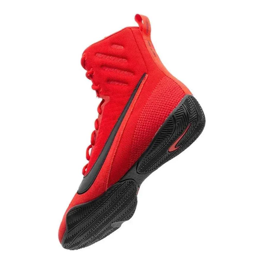 Nike Machomai 2 Red/Black low-profile sole and slim high-top shape detail