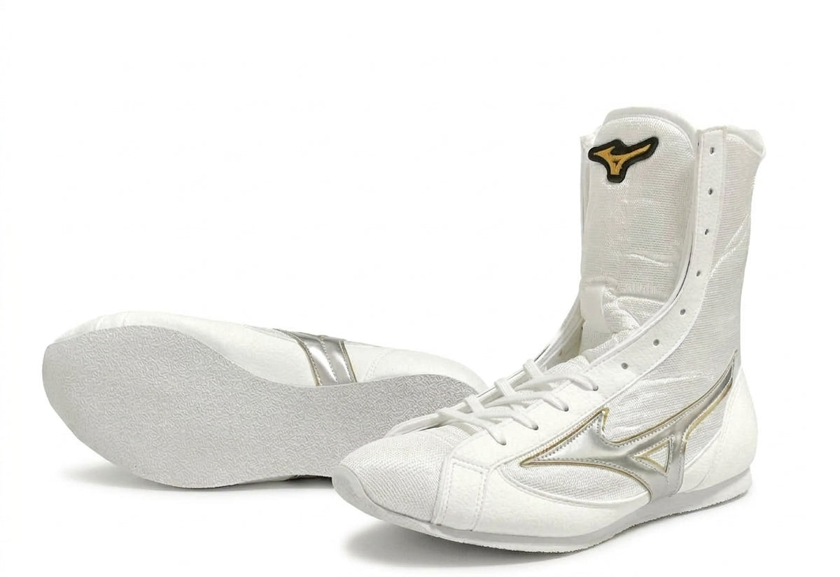 Mizuno Finisher MID Boxing Shoes - White/Silver