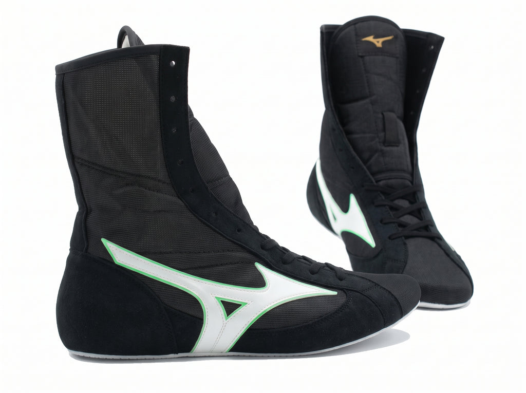 Mizuno Finisher MID Boxing Shoes - Black/Green