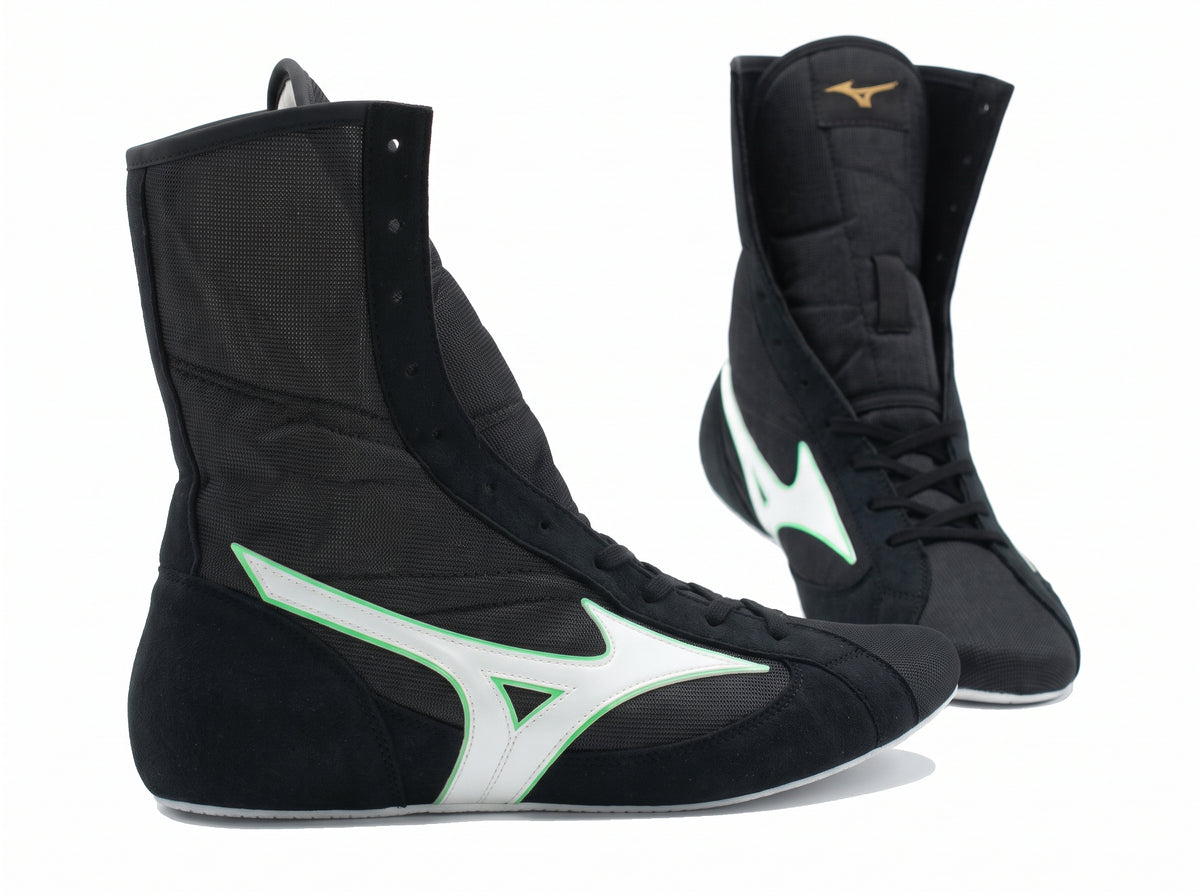 Mizuno Finisher MID Boxing Shoes - Black/Green