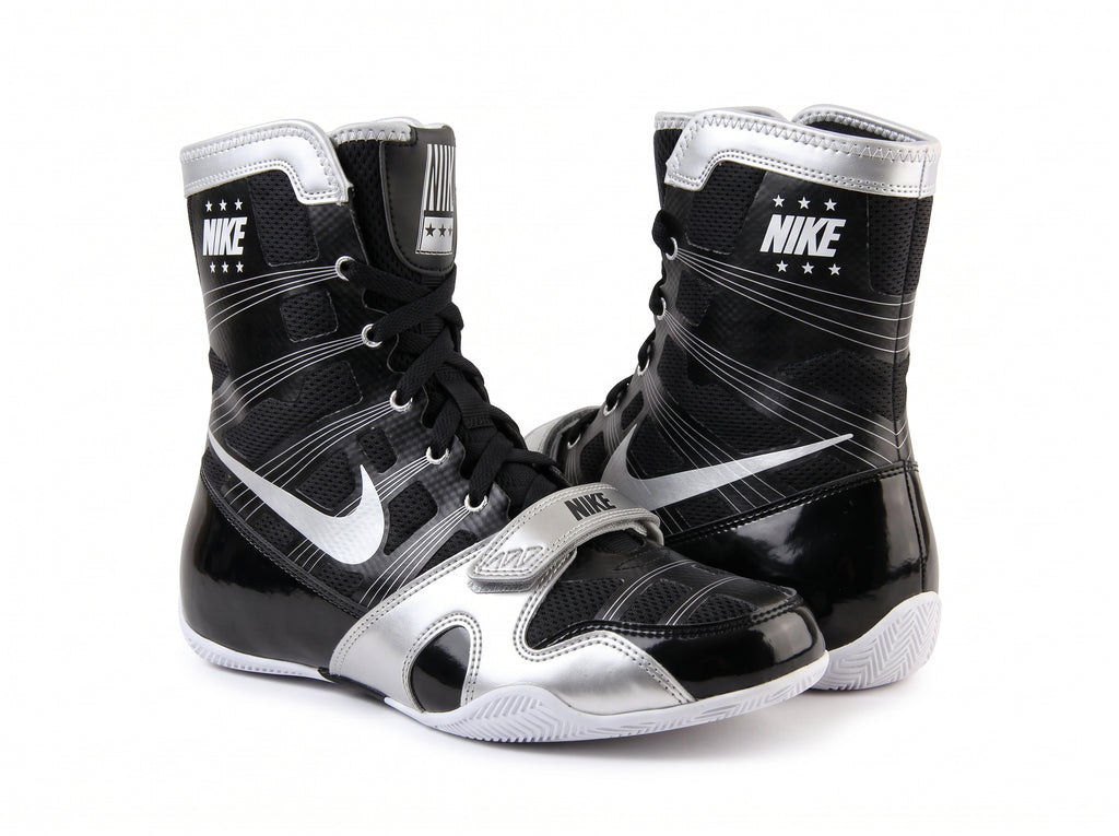 Nike HyperKO 1 Boxing Shoes - Black/Metallic Silver