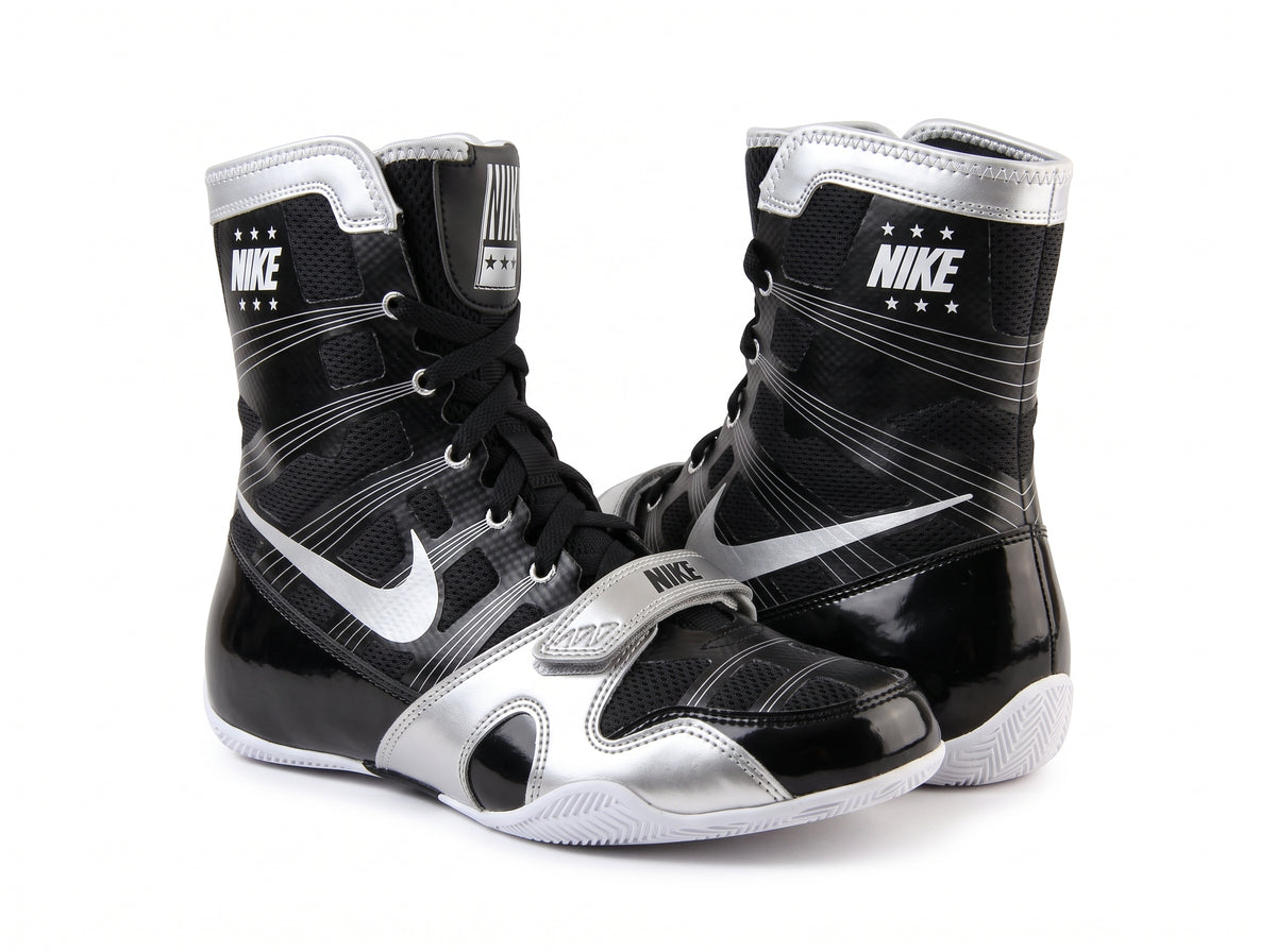 Nike HyperKO 1 Boxing Shoes - Black/Metallic Silver