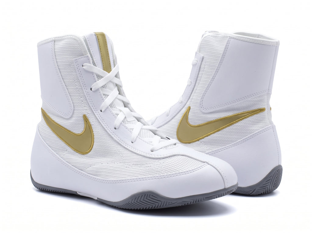 Nike Machomai Boxing Shoes - White/Gold