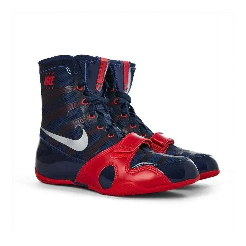 Nike HyperKO 1 Red/Blue high-top collar and low-bulk outsole detail