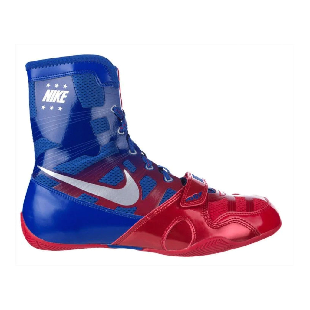 Nike HyperKO 3 boxing shoes in Blue and Red, Nike's lightest boxing shoe