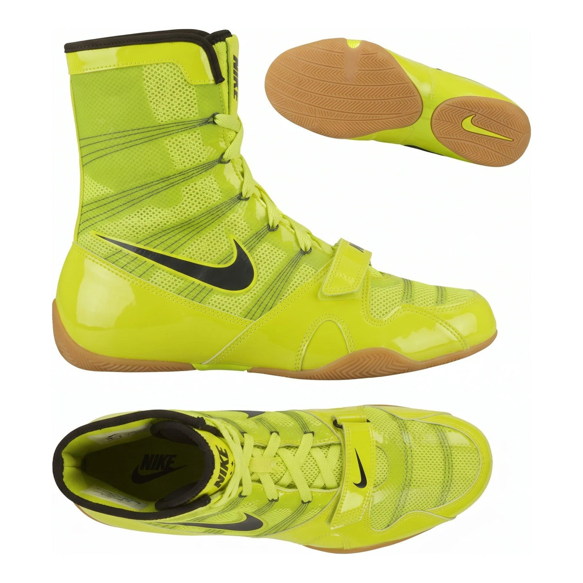 Nike HyperKO 1 Volt Yellow upper close-up detail