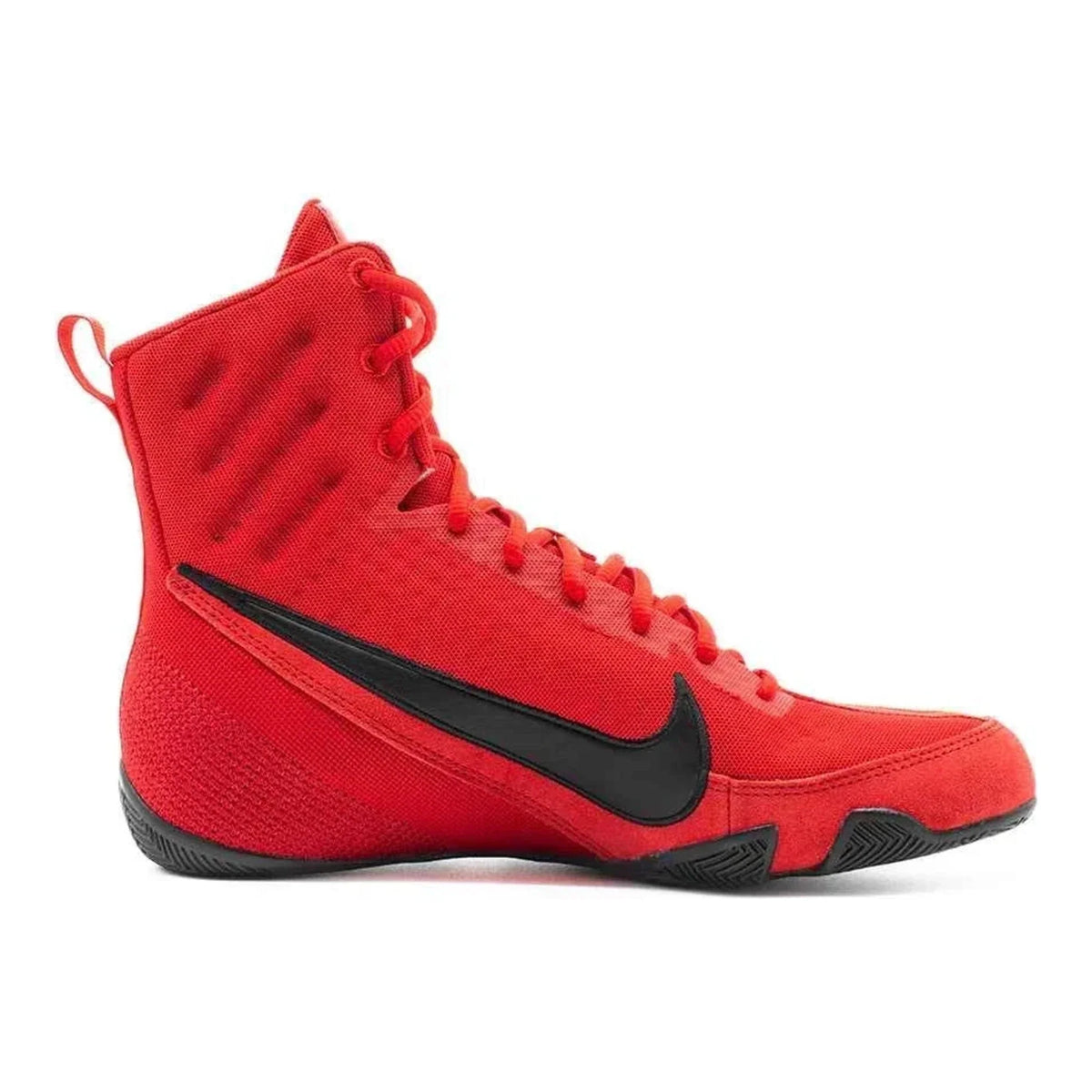 Nike Machomai 2 boxing shoes in Red and Black, lightweight high-top boxing shoe