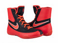 Nike Tawa combat boxing shoes in Bright Crimson and Black, lightweight lace-up fight shoe