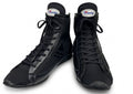 Winning RS-100 boxing shoes in Black, Japanese high-top lace-up boxing shoe
